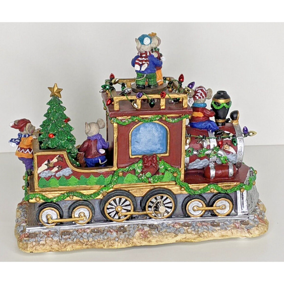San Francisco Music Box Co. Animated Mouse Train #31-39467-2-00 WORKS Read - Picture 3 of 7
